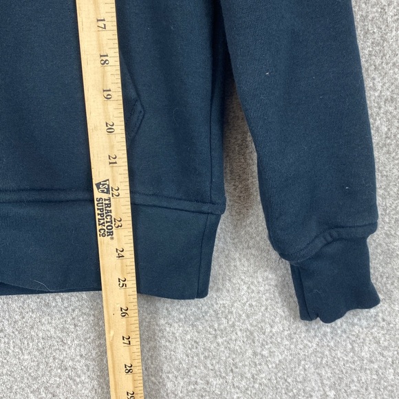 Flint & Tinder fleece lined sweatshirt XS made in USA navy blue durable gorpcore - Picture 3 of 7